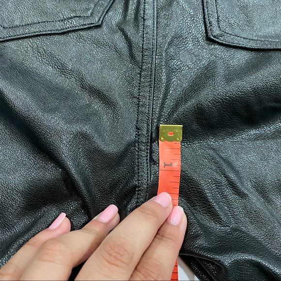 Spanx Leather-Like Ankle Skinny Pant Sz M DEFECTED Stretchy Chic Edgy Casual - Picture 8 of 15